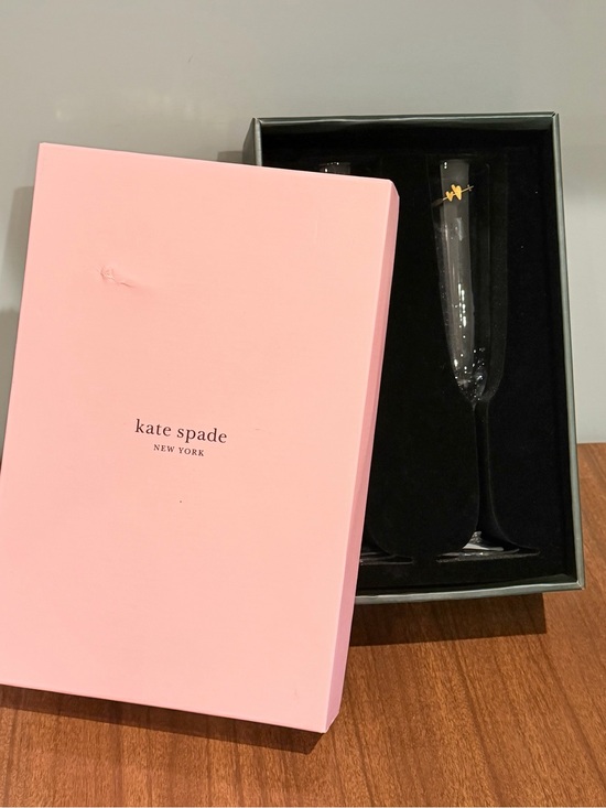 kate spade Other - kate spade Gold Heart Champagne Flute Set NEW IN BOX NWT